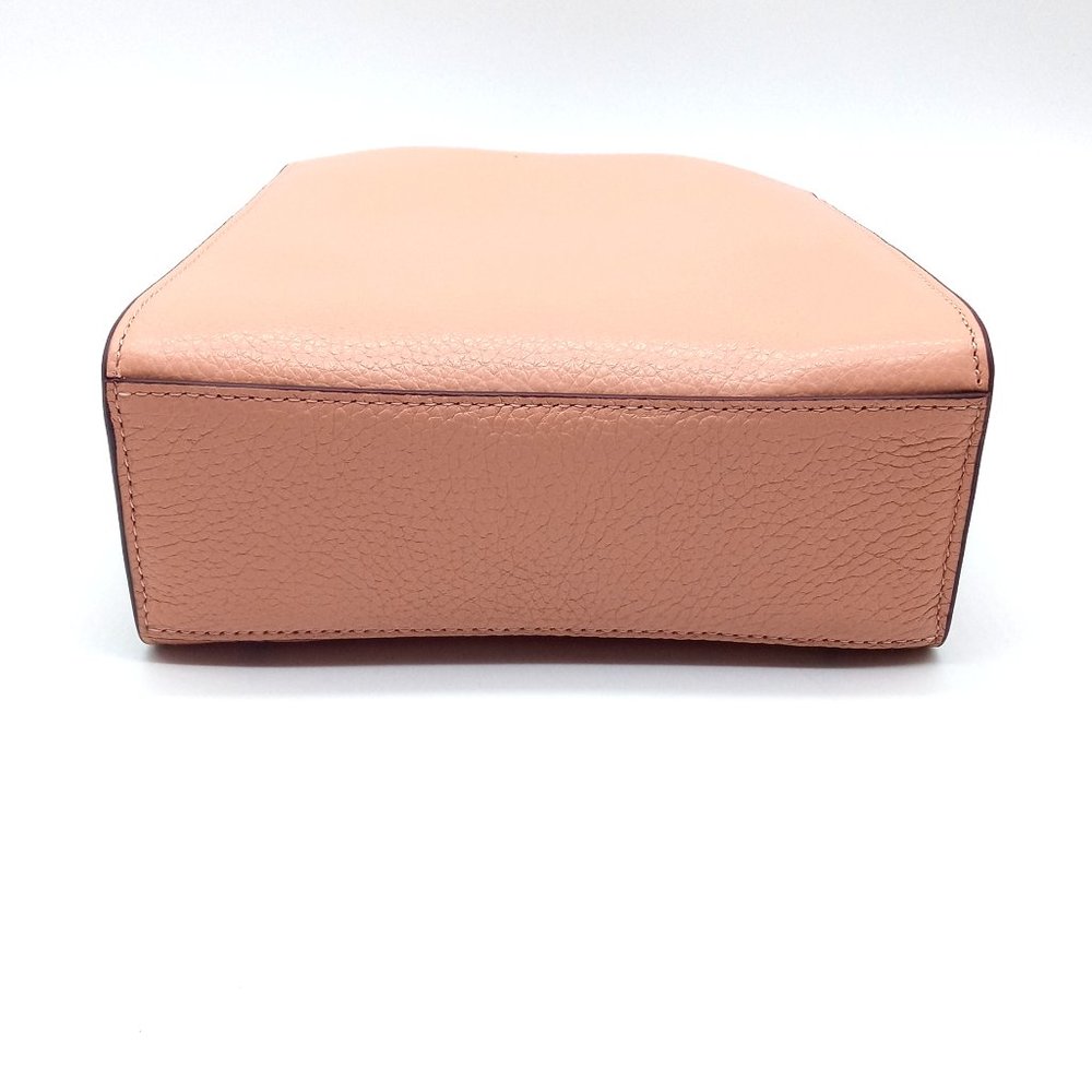 NWT Coach Pink Shell Pepper Leather Crossbody Satchel Bag Snake Embossed C6779 - Picture 8 of 16